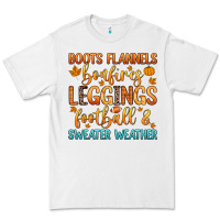 White boots flannels bonfires leggins football Premium Tee - Zillion Design Studio