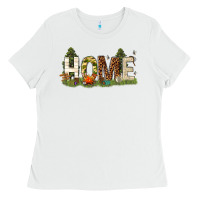 White home camping Ladies Tee - texasbilliewilder