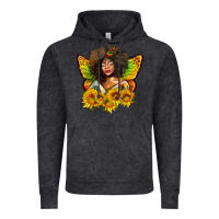 Vintage Black butterfly afro woman juneteenth Vintage Hoodie - AdoDesignShop
