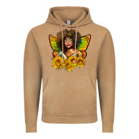 Vintage Camel butterfly afro woman juneteenth Vintage Hoodie - AdoDesignShop