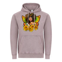 Vintage Zinc butterfly afro woman juneteenth Vintage Hoodie - AdoDesignShop