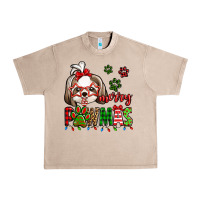 French Oak merry pawmas christmas shih tzu Urban Heavy Tee - Jasminsmagicworld