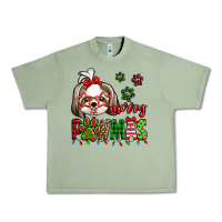 Oil Green merry pawmas christmas shih tzu Urban Heavy Tee - Jasminsmagicworld