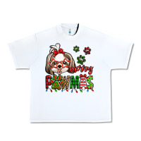 White merry pawmas christmas shih tzu Urban Heavy Tee - Jasminsmagicworld