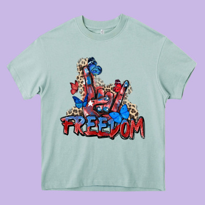 Freedom Rock Hand Heavy Core Tee Designed By Zillion Design Studio