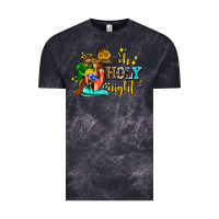 Cloud Black oh holy night with sunflower and cross Vintage Tee - AdoDesignShop