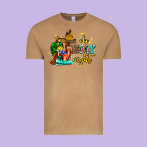 Oh Holy Night With Sunflower And Cross Vintage Tee Designed By Adodesignshop