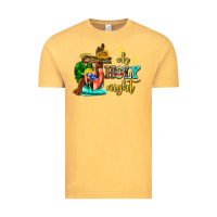 Vintage Mustard oh holy night with sunflower and cross Vintage Tee - AdoDesignShop