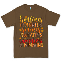 Cacao bonfires flannels s'mores campfires and pumpkins Premium Tee - Zillion Design Studio