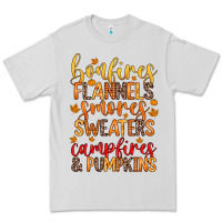 Dove Grey bonfires flannels s'mores campfires and pumpkins Premium Tee - Zillion Design Studio