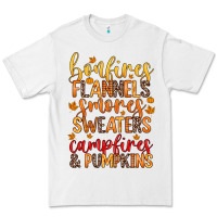 White bonfires flannels s'mores campfires and pumpkins Premium Tee - Zillion Design Studio