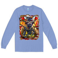 Colony Blue firefighter axe and ladder Long Sleeve Tee - LillyAllenDesigns