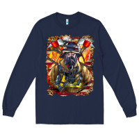 Navy firefighter axe and ladder Long Sleeve Tee - LillyAllenDesigns