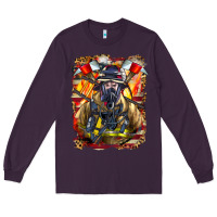 Plum firefighter axe and ladder Long Sleeve Tee - LillyAllenDesigns