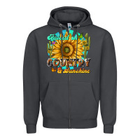 Smoke raised on country  sunshine Zipper Hoodie - NancyCooperArtShop