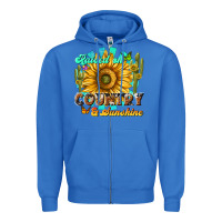 True Royal raised on country  sunshine Zipper Hoodie - NancyCooperArtShop