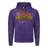 Cloud Purple blessed afro woman hands Vintage Hoodie - AdoDesignShop