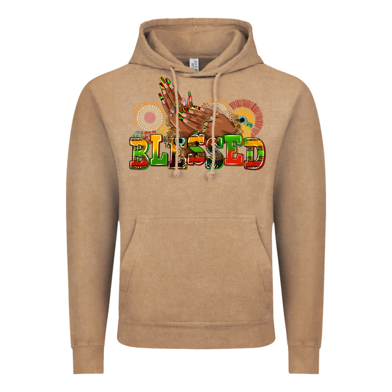 Blessed Afro Woman Hands Vintage Hoodie by AdoDesignShop | Teevron