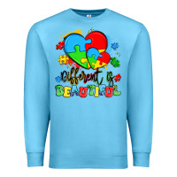 Ocean Blue different is beautiful Premium Sweatshirt - Artiststas
