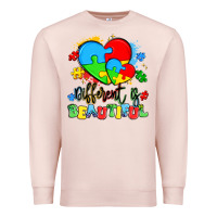 Pale Pink different is beautiful Premium Sweatshirt - Artiststas