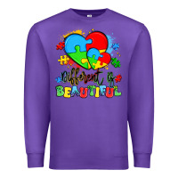 Purple different is beautiful Premium Sweatshirt - Artiststas