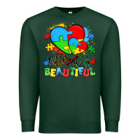 Sports Green different is beautiful Premium Sweatshirt - Artiststas