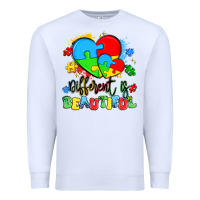 White different is beautiful Premium Sweatshirt - Artiststas