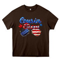 Chocolate Brown cousin crew Heavy Core Tee - Zillion Design Studio