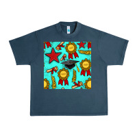 Midnight Navy graduation seamless pattern Urban Heavy Tee - BundleAndBundleShop