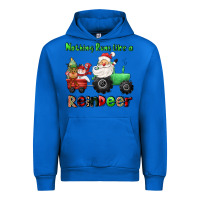 Cobalt nothing runs like a reindeer Urban Hoodie - CowGirlArtShop