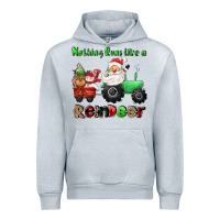 Heather Grey nothing runs like a reindeer Urban Hoodie - CowGirlArtShop