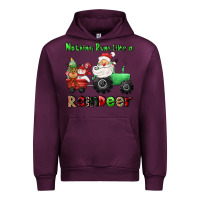 Mauve Wine nothing runs like a reindeer Urban Hoodie - CowGirlArtShop