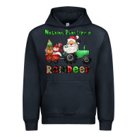 Navy nothing runs like a reindeer Urban Hoodie - CowGirlArtShop