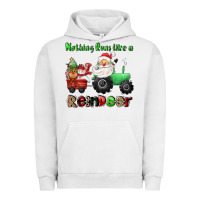 Pigment Lunar Rock nothing runs like a reindeer Urban Hoodie - CowGirlArtShop