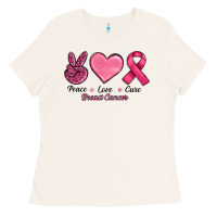 Bone Peace Love Cure Cancer Ladies Tee - RanaPortraitStore