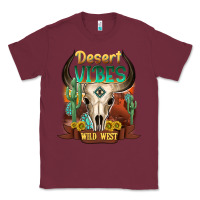 Burgundy desert vibes wild west Classic Tee - NancyCooperArtShop