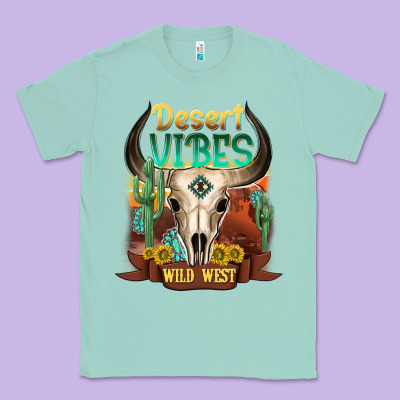 Desert Vibes Wild West Classic Tee Designed By Nancycooperartshop