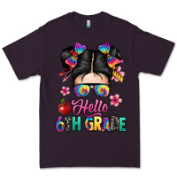 Plum hello sixth grade kid Premium Tee - texasbilliewilder