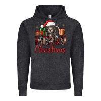 Vintage Black merry christmas pitbull Vintage Hoodie - JahusDesignShop