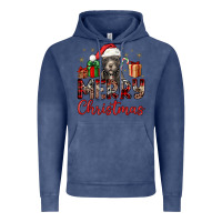 Vintage Denim merry christmas pitbull Vintage Hoodie - JahusDesignShop
