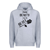Heather Grey Wrt Beauty And The Beast Premium Hoodie - Bettercallsaul