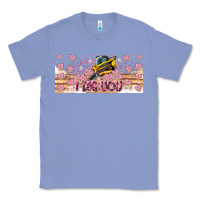 Colony Blue I Dig You Valentine 16oz Classic Tee - CowhideDigitalArt