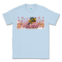 Dusty Blue I Dig You Valentine 16oz Classic Tee - CowhideDigitalArt