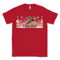 Red I Dig You Valentine 16oz Classic Tee - CowhideDigitalArt