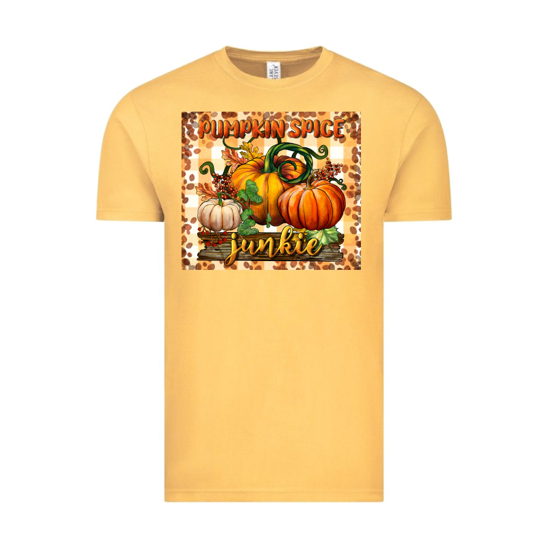 Pumpkin Spice Junkie Tumbler Vintage Tee by BundleAndBundleShop | Teevron
