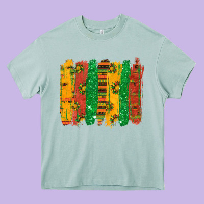 Black History Brushstroke Heavy Core Tee Designed By Texasbilliewilder