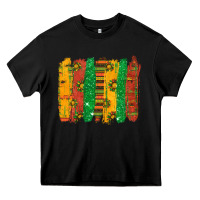 Black black history brushstroke Heavy Core Tee - texasbilliewilder