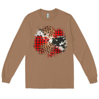 Toasted Coconut leopard cowhide Christmas plaid patches Long Sleeve Tee - Jasminsmagicworld