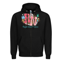Black rn registered nurse western Zipper Hoodie - NancyCooperArtShop