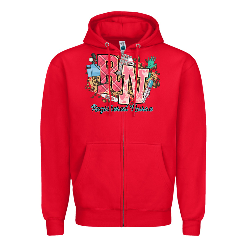 Rn Registered Nurse Western Zipper Hoodie by NancyCooperArtShop | Teevron
